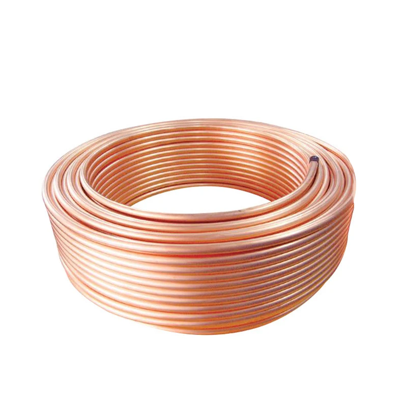 Brass copper tube price 1/4' 3/8' 1/2' copper pipe 25mm diameter C2600 copper pipes pancake coil for air conditioner