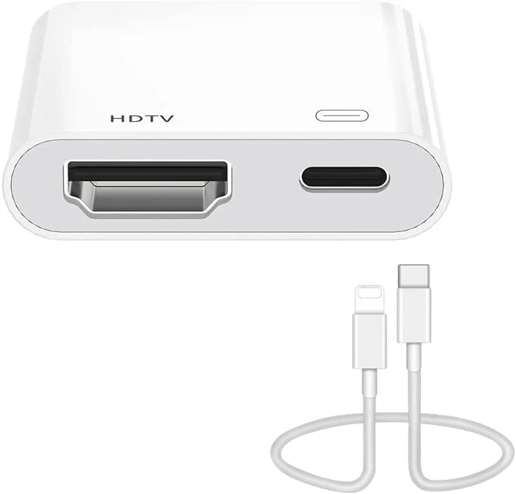 latest model 2 in 1 8 pin 1080P HDTV HD MI adapter  for  Projector TV DVD Player Displayport computer iPhone  iPad iOS