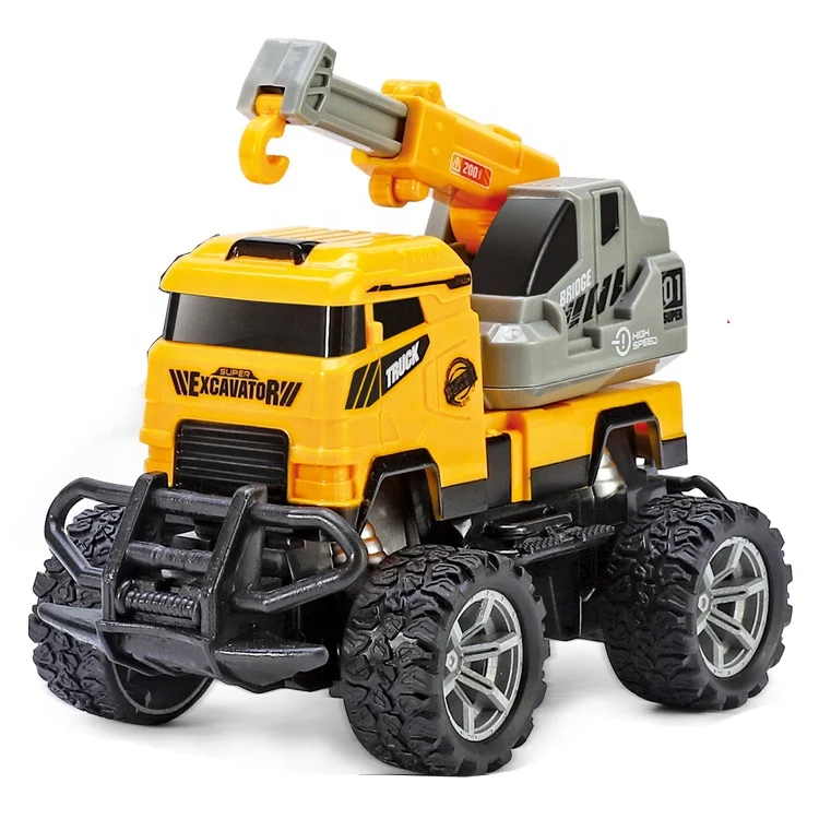 1:43 Hot Sale RC Hobby toys Remote Control Car Truck RC Car Loader-Digger Bulldozer&Excavator Engineering truck for kids