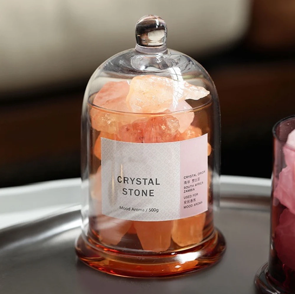 Luxury Gift Crystal Ore Aromatherapy Home Decorative Clear Glass Healing Raw Stone Aroma Crystal Diffuser