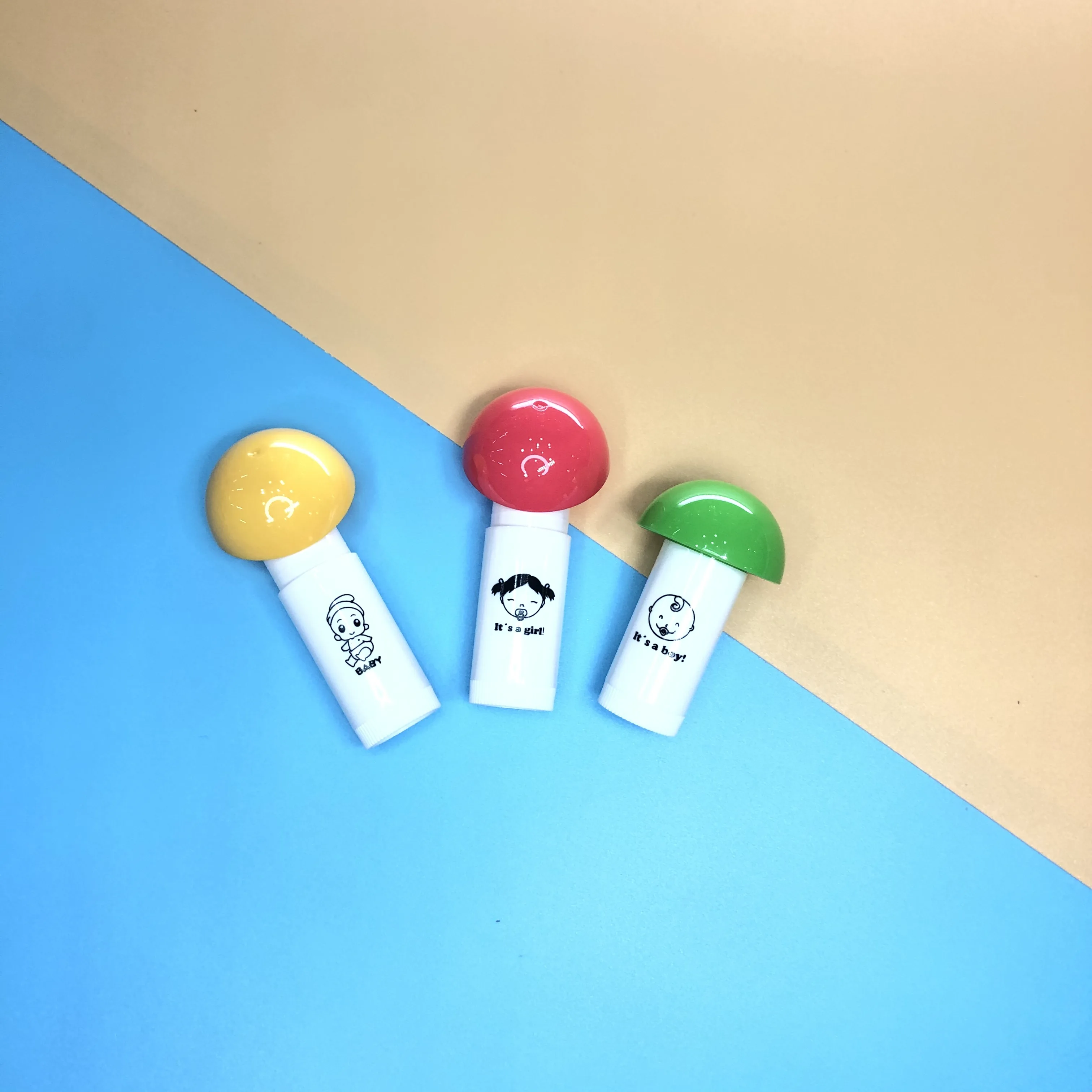 Lip Balm Tube Container Package Pink Fancy Shaped Customized Lipbalm Tube as Your Logo Design Shining Ps,plastic W21*h58.5mm