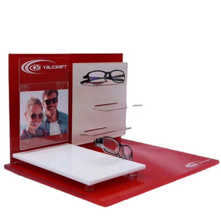 Desktop plexiglass sunglasses display stand sunglasses display rack eyeglasses display rod