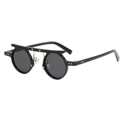 Fashion Punk Style Unisex Glasses Personality Uv400 Sun Glasses Unique Designer Hip-hop Sunglasses Men Women