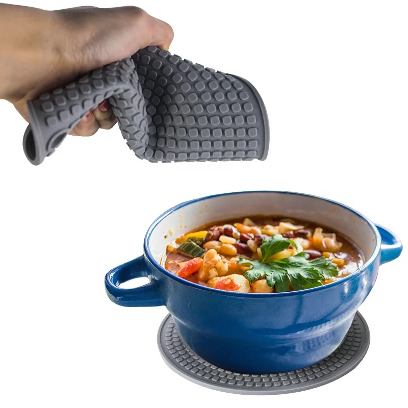 Household Heat Resistant Non-slip Insulation Table Mat Silicone Mat Pot Holder Modern Sustainable Silicone Coaster Mats & Pads