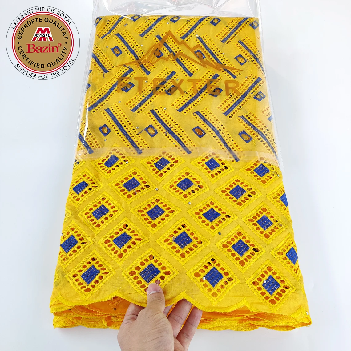 Новый дизайн вышивки хлопковое кружево с камнями тяжелые швейцарские вуали кружева Сенегал для свадебного платья невесты хлопковое кружево материал