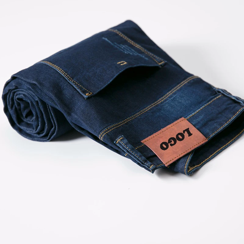 Factory OEM ODM stacked flare jeans Blue Fashion Jean Homme Animal Character Slim Fit Men Jean Pants