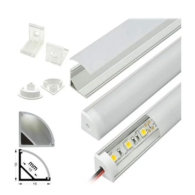 ALP1002 wholesale triangle LED aluminum profile for led strip lights
