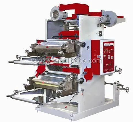 SS-YT1000mm Flexo Printing Machine Two Color Double Colors Flexographic Printer Flexo Plate Flexo Production Line Printing