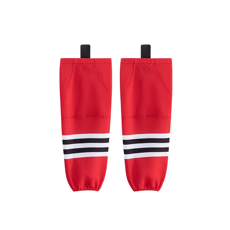 Wholesale OEM Hockey Socks with Training Mesh Fabric for Sports Wear Sublimation Printing Ice Hockey Socks