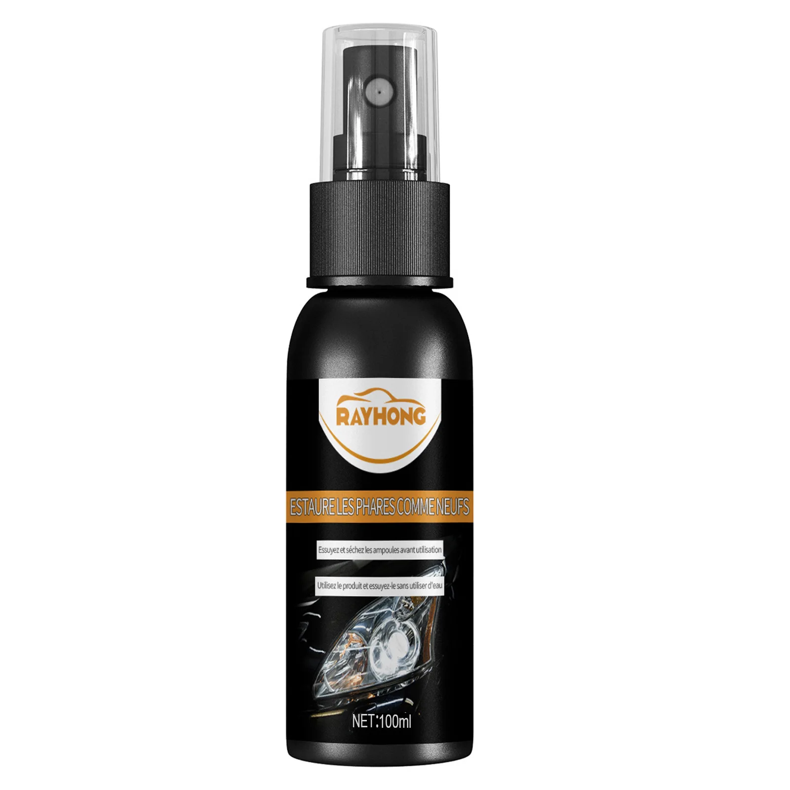 Private Label Rayhong Scratch Oxidation Yellow Removal Automotive Car Headlight Scratch Repair Spray