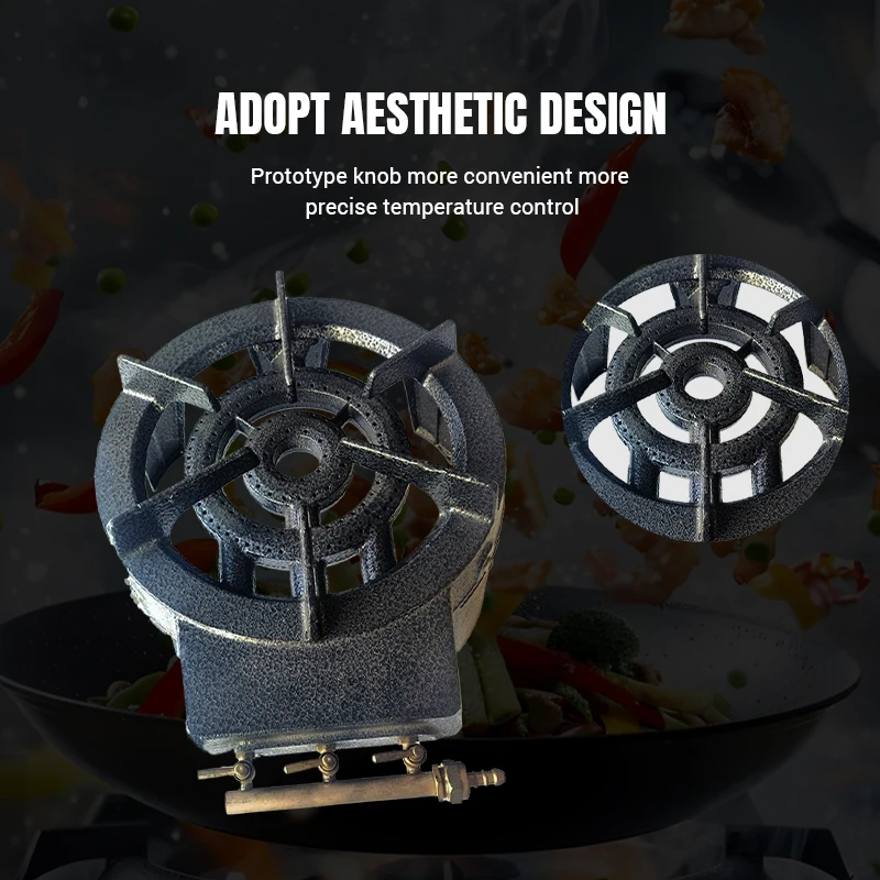 Safety Burner Gas Stove Cast Iron Burner Fire Stove High Pressure Gas Burner For Camping Cooking  Restaurant Commercial