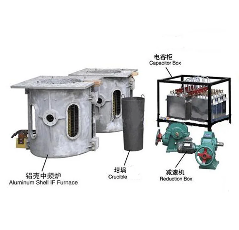 MF induction heating machine for Metal melting furnace with IGBT and SCR Control