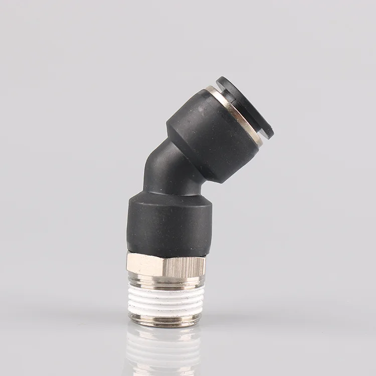 
PLH Elbow Quick Push to Connect Pneumatic Fitting Quick Coupling Connector Nylon Quick Connector for Air Brake Hose 