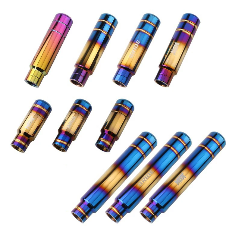 2022 New Design JDM Accessories Universal Burnt Gold Black Shifter Stick Lever Gear knob Aluminum Racing Car Titanium Gear Shift
