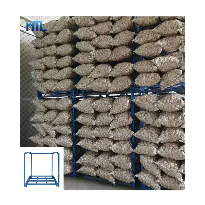 HML garlic storage potato food industry quakeproof stacking nestainer rack