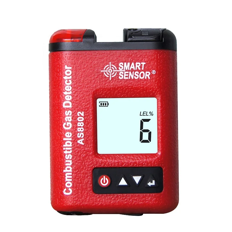 Smart Sensor AS8802 Combustible Gas Detector Pipeline Natural Gas Methane Leak Detector Explosion-Proof Type Gas Alarm