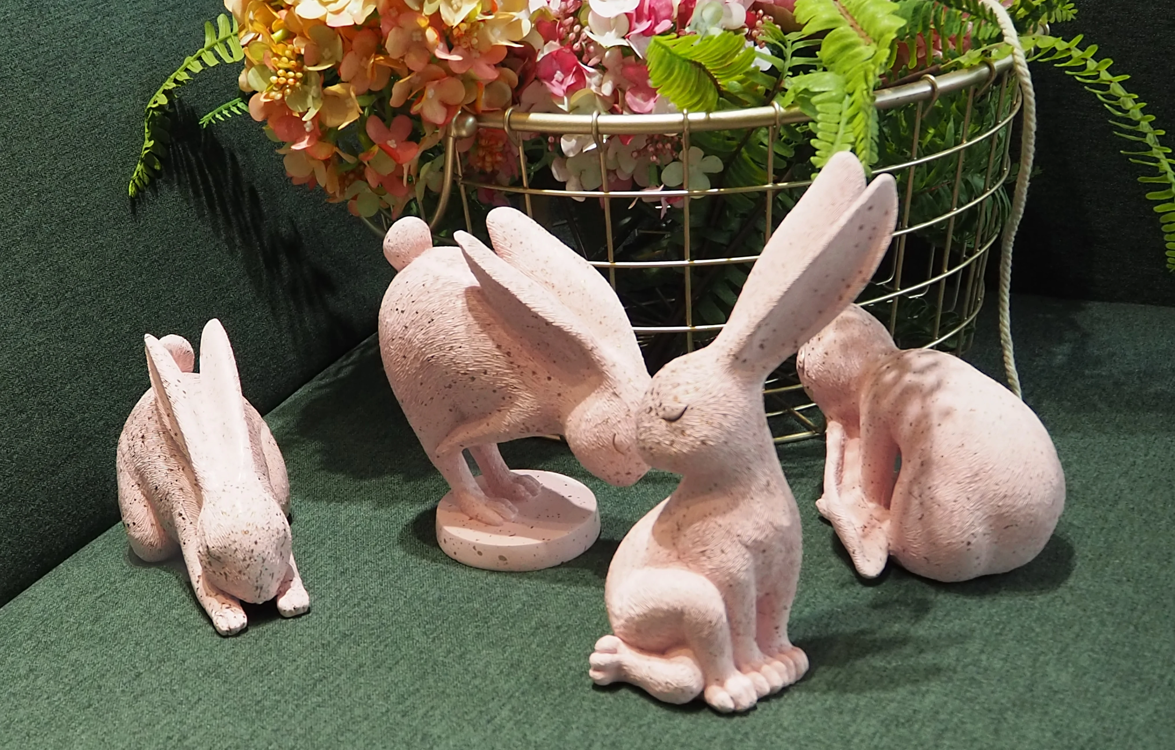 Toy Animal Home Decor Room Decor Items Rabbit Statue Sculpture Polyresin Yoga Rabbit Animal Sculpture Resin Crafts
