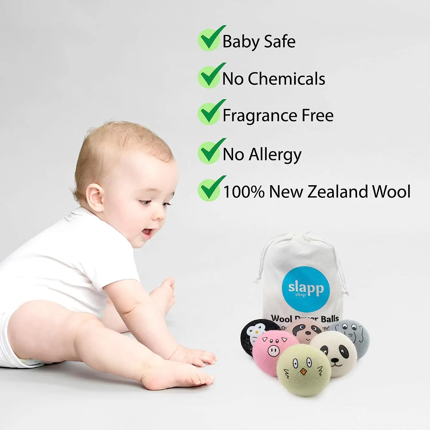 Wool Dryer Balls for Laundry 2023 New Trending in USA private label xl organic wool dryer balls laundry Washing Machine