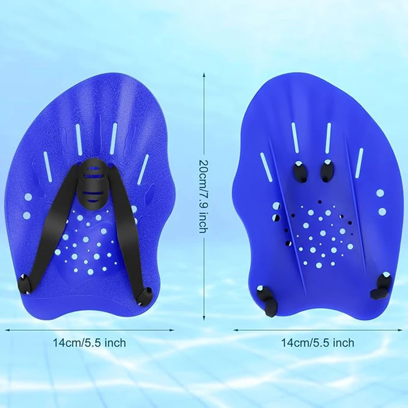 AMZ Hot Hand Paddles for Swimming Paddles Training Device for Adults and Children with Adjustable Straps Swimming Paddles Hand