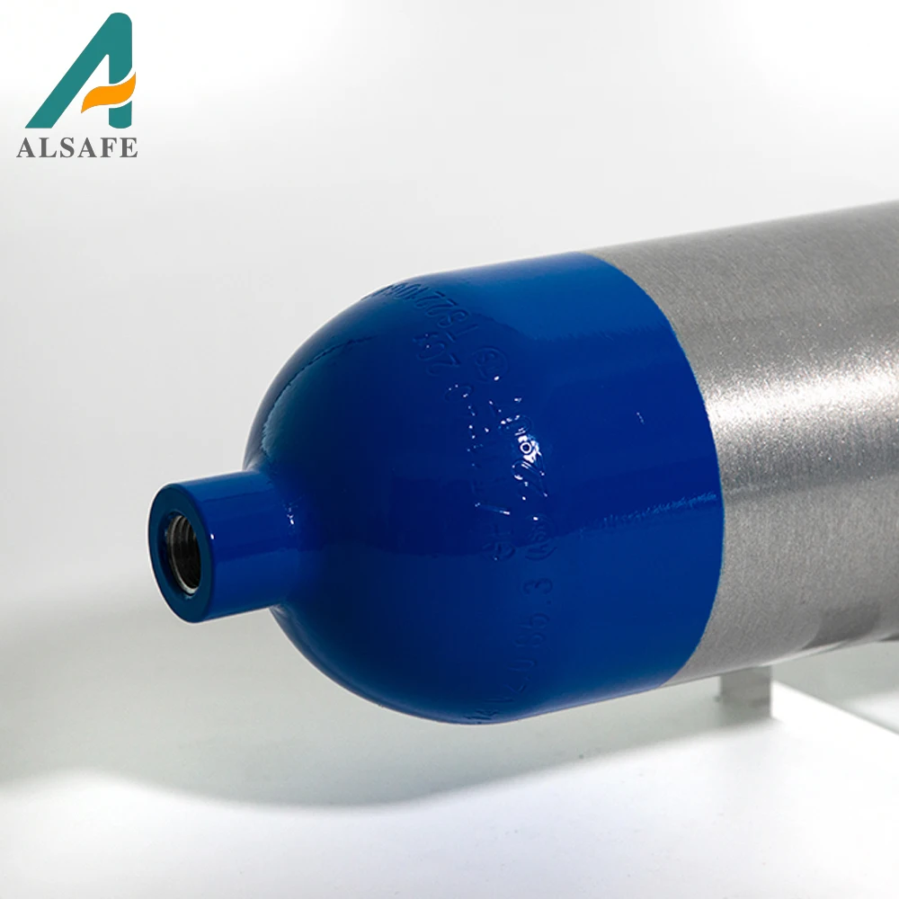 Alsafe Cylinders portable Aluminum 2L 150bar Oxygen Gas Tank