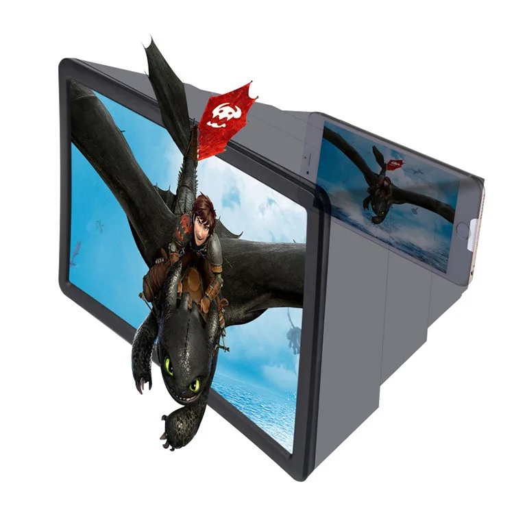 New Mobile Phone Universal 3D Screen Amplifier Magnifying Glass HD Stand for Video Car Holder Phone Screen Amplifier Magnifier