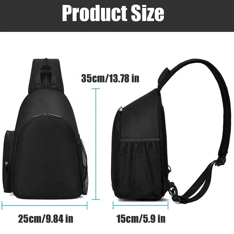 New Updated Large Capacity Camera Bag Waterproof Sports Sling Shoulder Backpack Phone Tablet Bag for Canon/iPad/ Apple/ Samsung