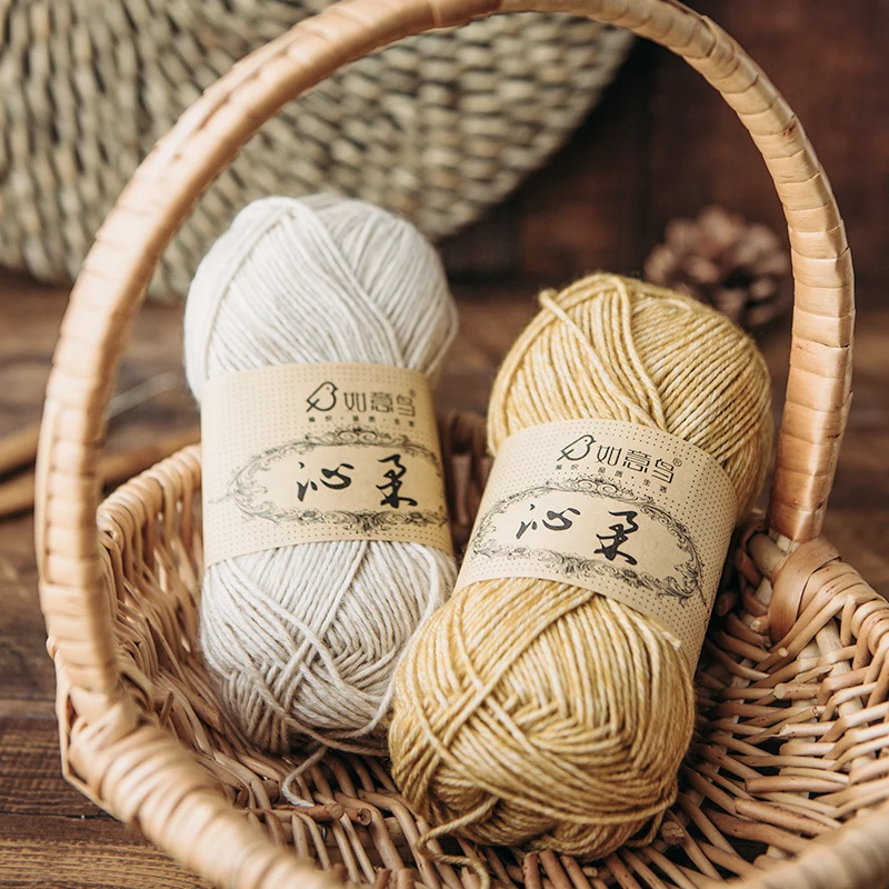  YarnCrafts износостойкая объемная высококачественная акриловая хлопчатобумажная пряжа для вязания