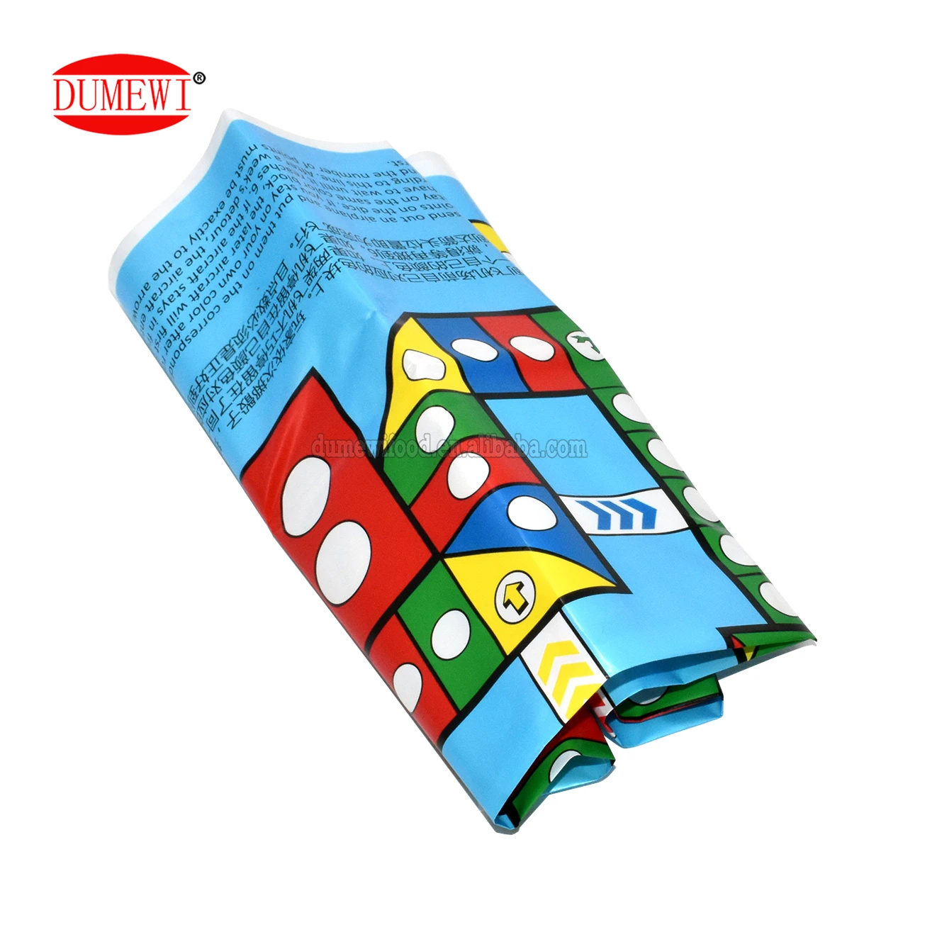 Paper Folding Plan Flying Chess Funny Kids Play Pressed Tablet Toy Candy