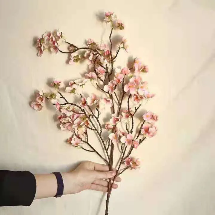 Wholesale large sakura branches false flower artificial cherry blossom For Home Wedding Decoration
