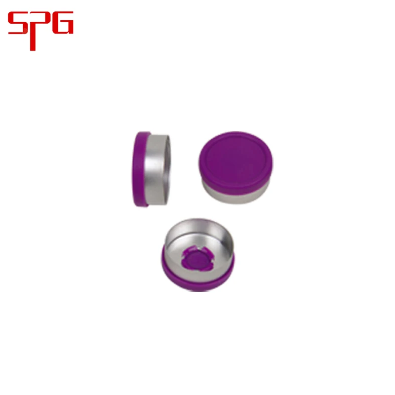 Aluminum Plastic Multi flip off caps for vials