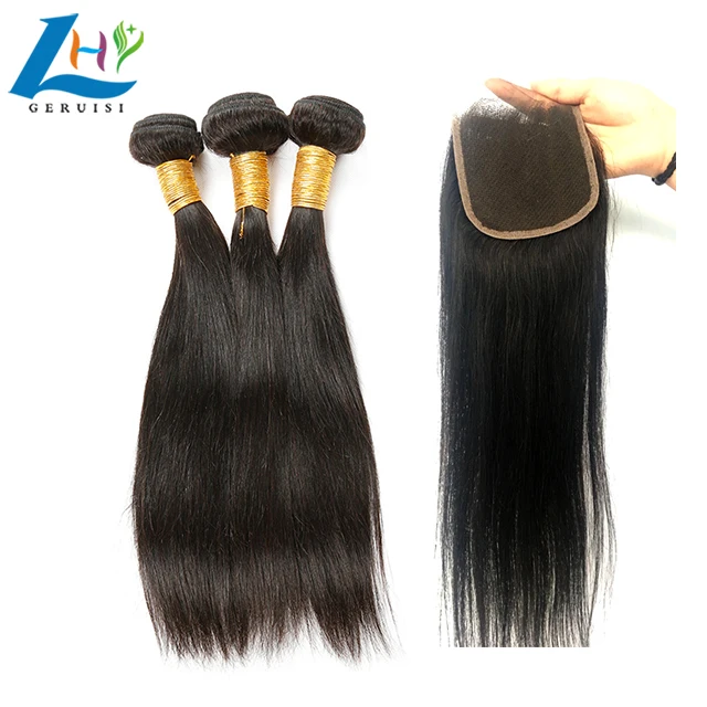 Cuticle aligned hair bundles mink Brazilian hair, 100% virgin customize straight human hair extension bundles for women