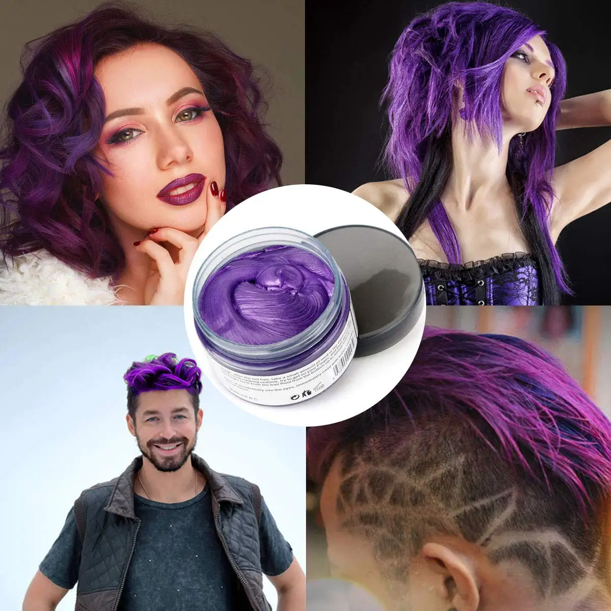 Hot Selling Temporary Hair Color Wax Quality Hair Mud Styling 9 Colors Hair clay color 86