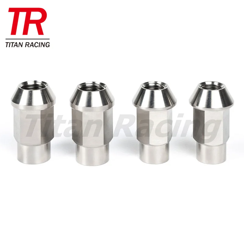 Grade 5 Titanium wheel nut m14x1.5 taper head titanium lug nut ti wheel