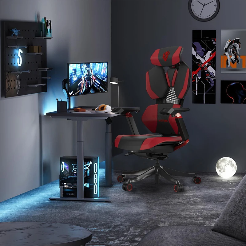 Luxury High Back Ergonomics Adjustable Height Mold Foam Seating Pu Leather Gaming Chair