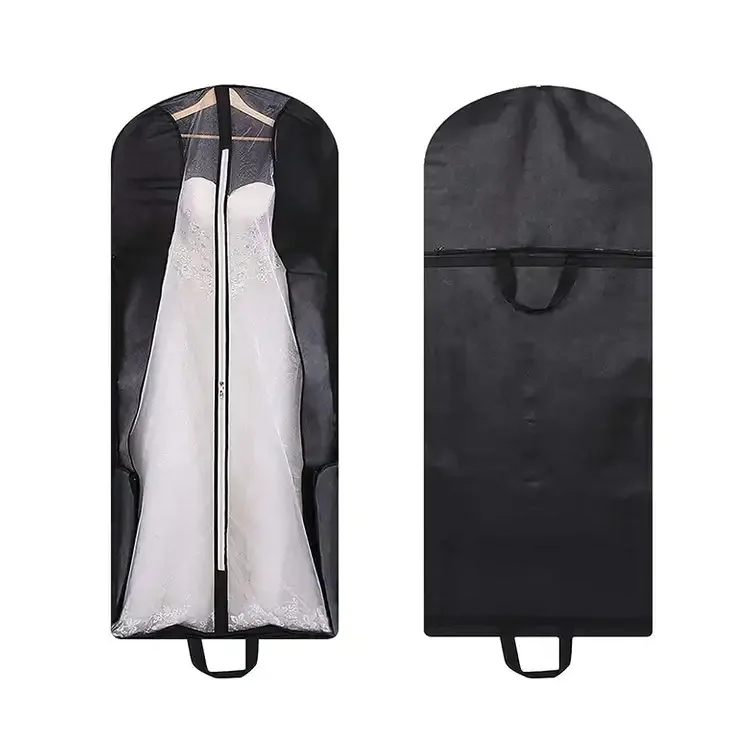 Large Size Wedding Dress Bridal Gown Clothes Cover Storage Protector Pocket Anti-Dust Dustproof Breathable Suit Garment Bag