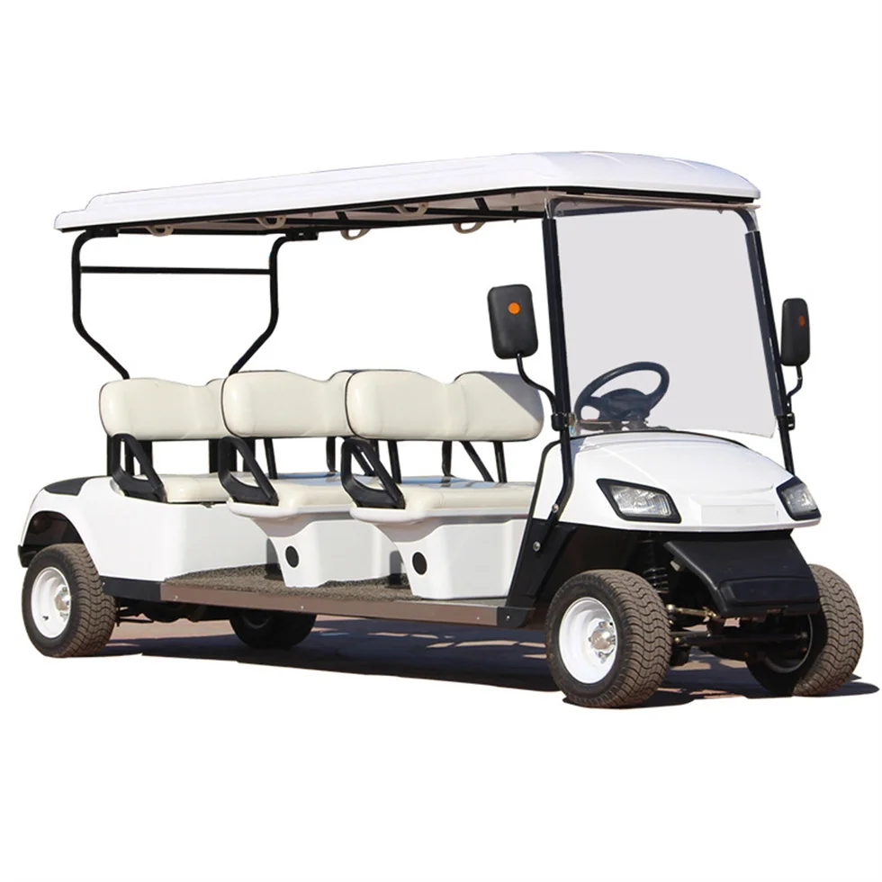 Chinese Classic 4 Seater Electric Golf Carts 72V7kw Ac System Folding Golf Carts
