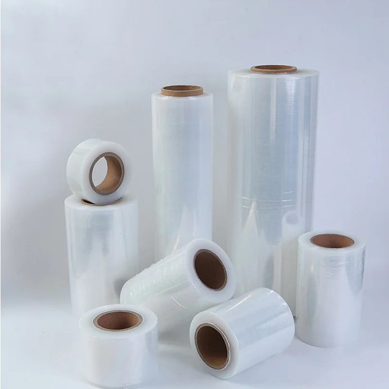 PE Food Packaging Shrink Film hand Stretch Wrap Film Supermarket Fruit and Vegetable Kitchen Plastic Food Wrapping