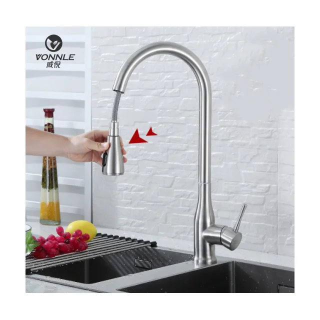 Modern kitchen pull faucet outlet nozzle pressurized dishwasher kitchen sink faucet accessories