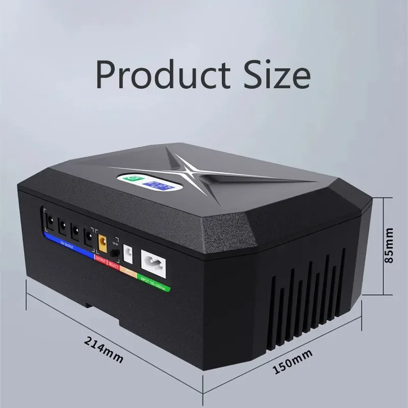 60 Вт 100 мини-ИБП 10000 мАч 20000 30000 9 В 12 19 24 48 Мини DC UPS POE для Wi-Fi маршрутизатора