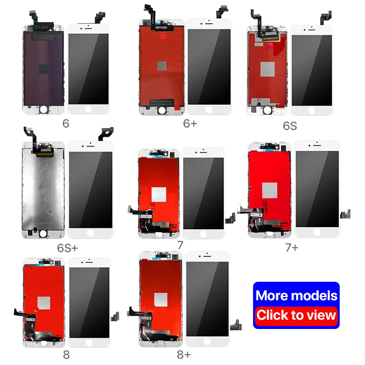 Mobile phone spare parts Accessory lcd For 5 5s 6 6s 7 8 plus lcd screen Display Digitize
