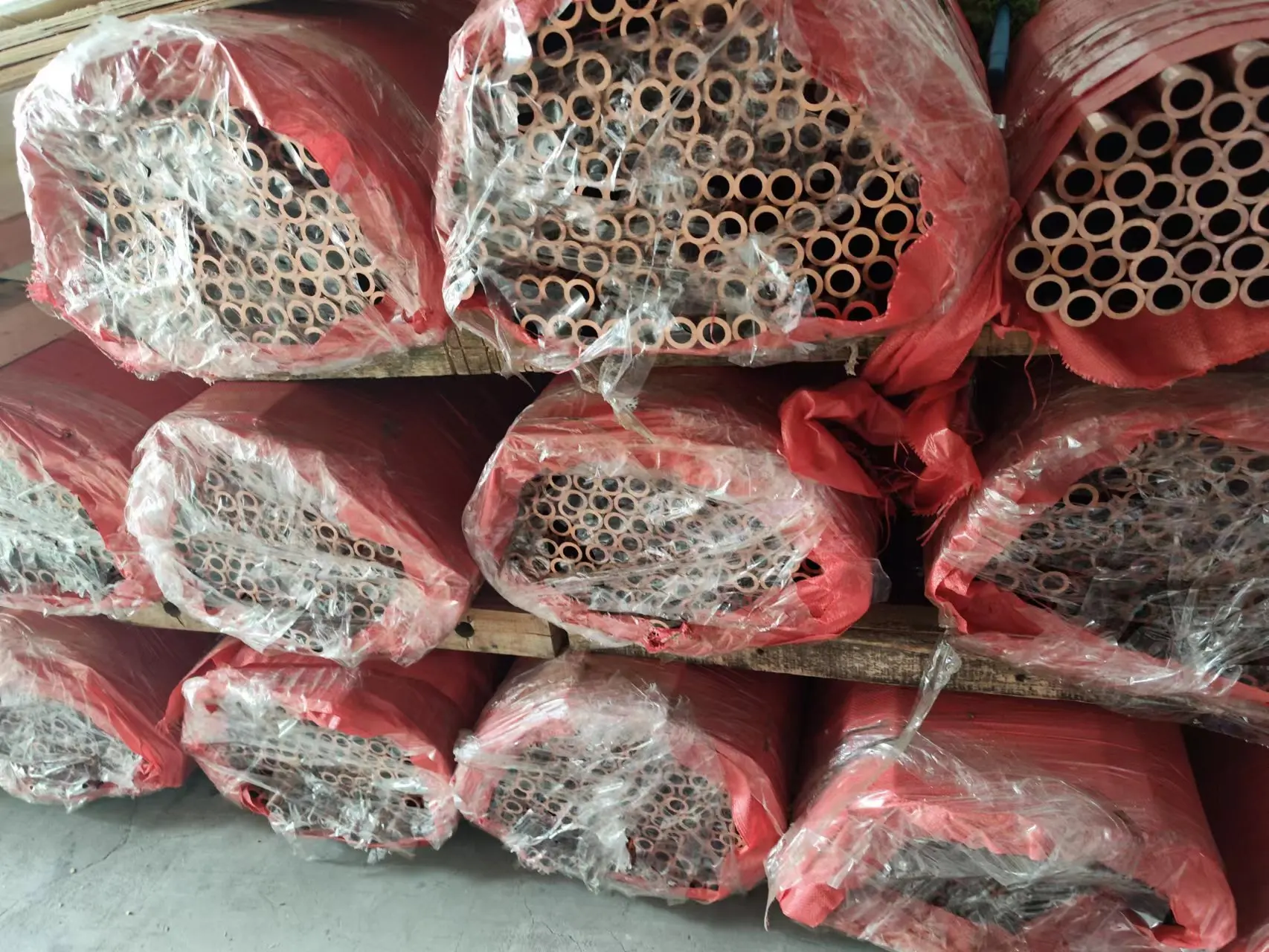 air conditioning pancake coil copper tube supply for air conditioner straight copper pipe