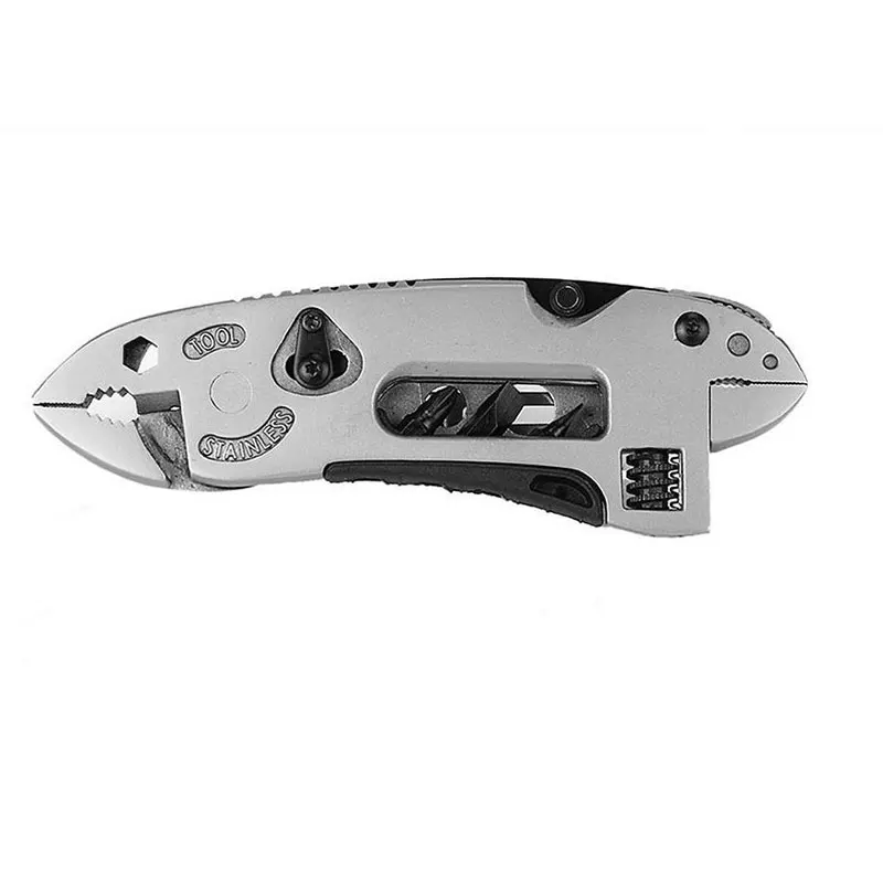 Multi Pliers Stainless Steel Adjustable Pocket Knife Survival Plier Screwdriver Wrench Jaw Spanner Mini Tools