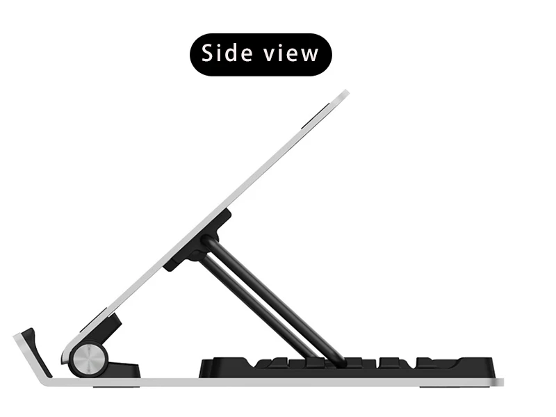 7 Level Adjustable Aluminium Laptop Cooling Stands Cooling Pad 17 inch for Desk and Lap Use