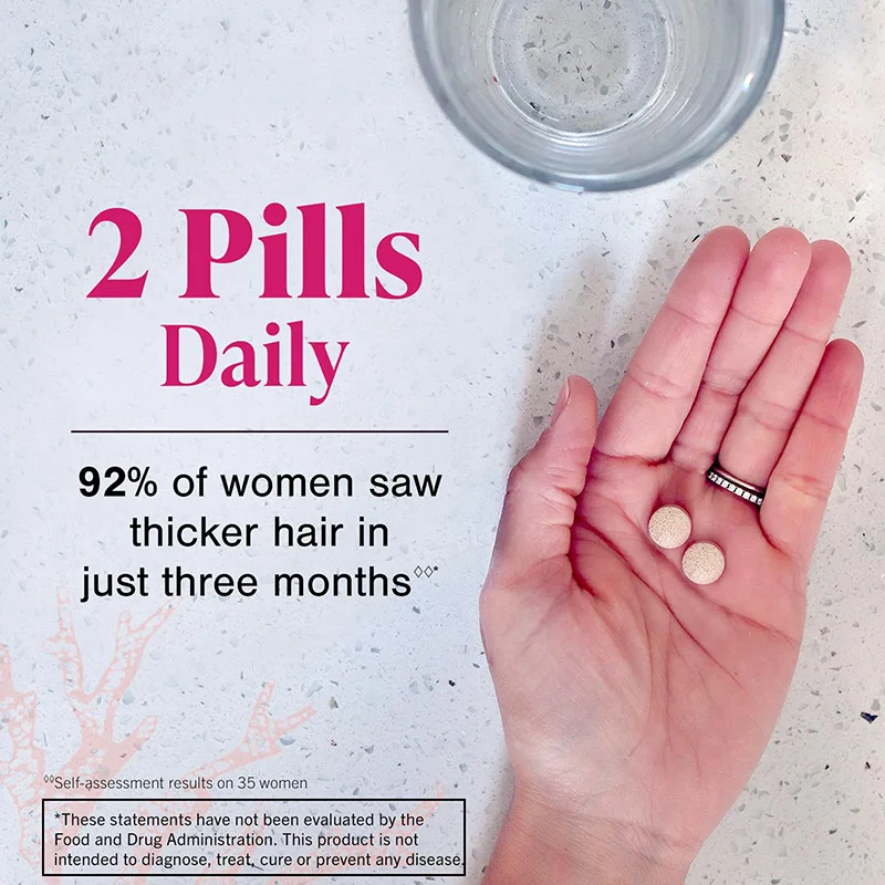 OEM/ODM  60/90/120/180 tablets Women Hair Growth Supplement Hair Growth Tablets For Strength And Thicker Hair