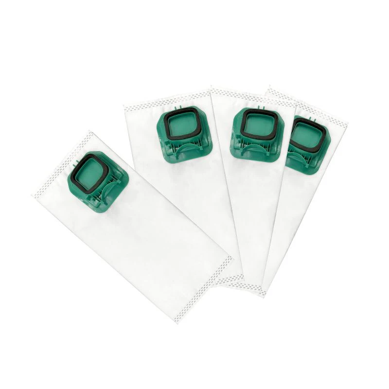 VK140 green dust bags replacement parts compatible with Vorwerk VK140 150 FP140 vacuum cleaner accessories customized available