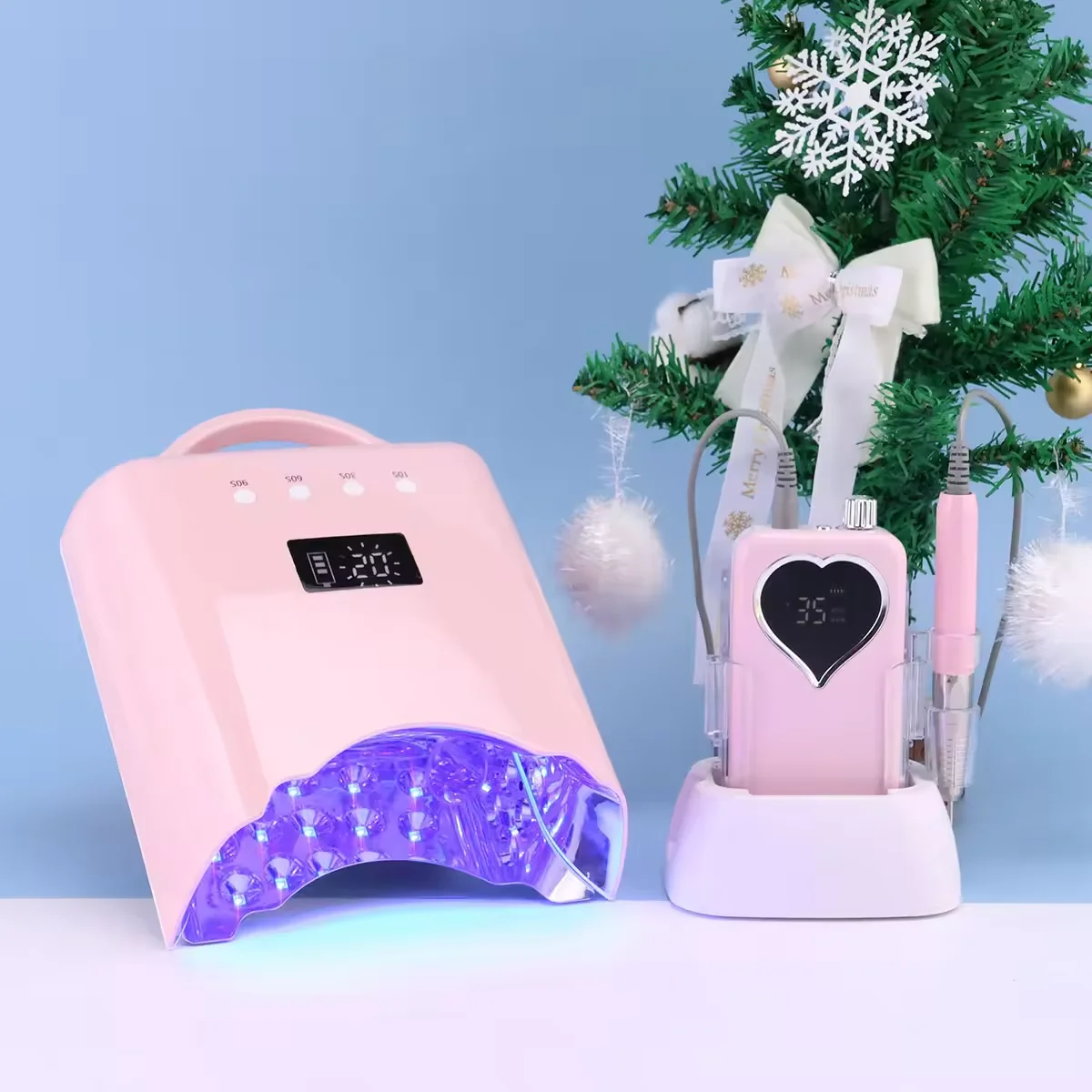 New Gradient Color Nail Dryer 78W Rechargeable Best pro LED Nail UV Dryer Lamps Cordless UV Led Nail Lamp