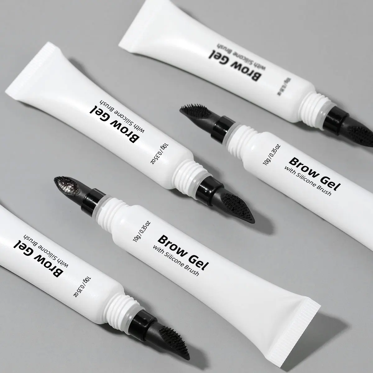 Nutritive Colorless Natural Custom Clear Eyebrow Gel Organic Liquid With Silicone Brush Transparent Eye Brow Gel