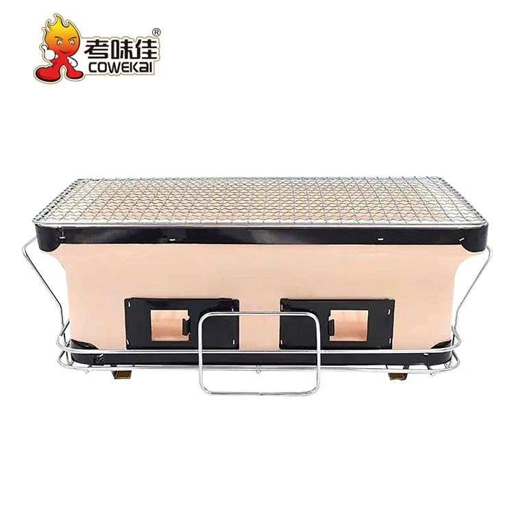 High Quality Mini Japanese Style Yakitori Barbecue Clay Grill Ceramic Table Grill Hibachi Kebab Charcoal Grill