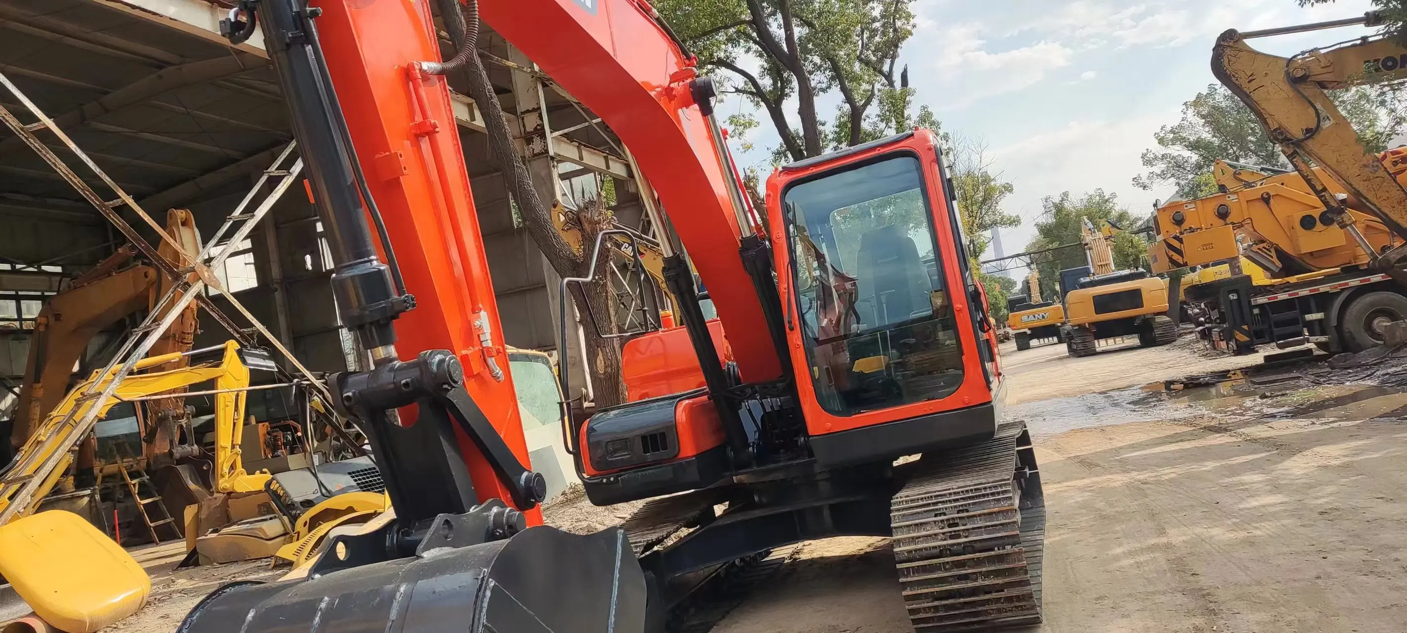 Original Doosan DX140 Crawler Used Excavators Heavy Construction Equipment good condition used korea Machinery for sale