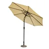 
JS HD657 Outdoor Umbrella Waterproof Garden Beach Restaurant Umbrella Patio Sun Parasol Iron Umbrella With Push Button Tilt 